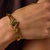 1900 - 1909 1900-1909 Victorian Emerald Seed Pearl 14k Yellow Gold Bangle For Sale - Image 5 of 6