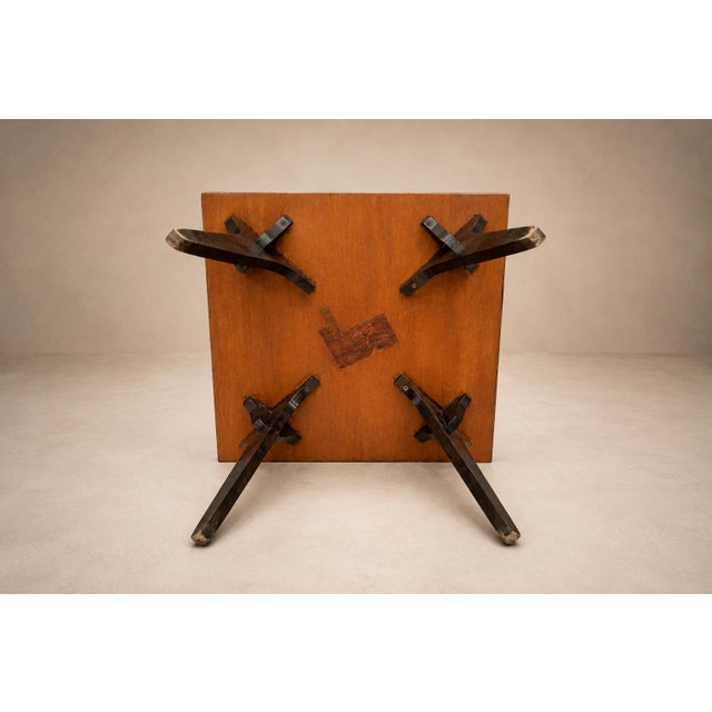 Brazilian Modern Two-Tier Accent Table in Marine Plywood by José Zanine Caldas, Brazil, 1950s For Sale - Image 10 of 18