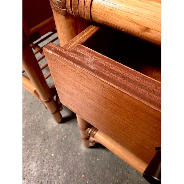 Bedside Tables from DUX, Sweden, 1960s, Set of 2 For Sale - Image 5 of 12