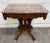 This exceptional antique Victorian Eastlake marble top parlor table, dates to the late 19th century, circa 1880-1900....