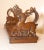 Antique Hand Carved Figural Deer Wood Expandable Collapsable Shelf Bookend For Sale In New York - Image 6 of 11