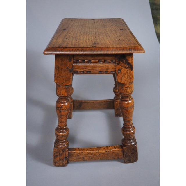 Antique 17th Century English Joint Stool For Sale - Image 4 of 18