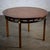 Mid-20th Century MCM to Campaign Style Round to Oval Expanding Dining Table Attributed to Tung Si Collection by Hickory Manufacturing For Sale - Image 11 of 18