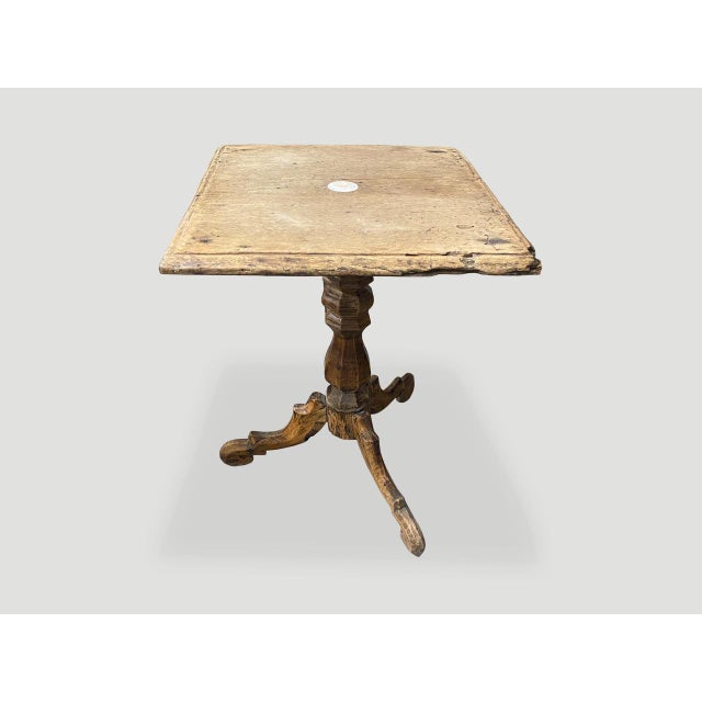 Antique Teak Wood Colonial Side Table For Sale - Image 17 of 18