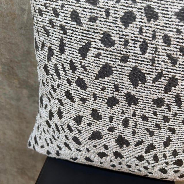 Leopard Spot Woven Cushion Cover For Sale - Image 11 of 11
