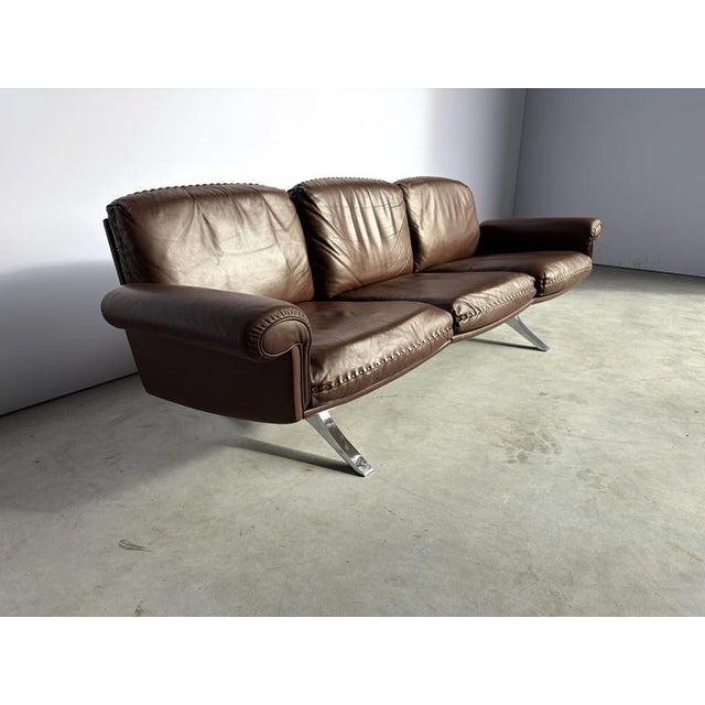 Brown DS31 Sofa in Brown Leather from de Sede, 1970s For Sale - Image 8 of 11