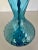 Metal Vintage Murano Glass Table Lamp in Blue 1960s For Sale - Image 7 of 9