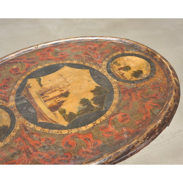 Wood 19th Century English Georgian Painted Tilt-Top Tripod Table For Sale - Image 7 of 18