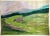 It has a variegated texture to it. It is signed and titled. Large format drawing or painting in pastel or crayon. pastoral...