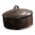 Vintage Ethiopian Hand-Burnished Black Clay Lidded Vessel – Peace Corps Provenance For Sale