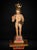 A charming 17th-century Colonial sculpture depicting the Niño Jesús as Salvator Mundi, carved in wood and retaining its...