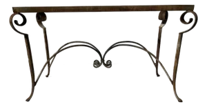 Vintage Iron Console Table