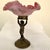 Metal Ruffled Bowl Centerpiece on Bronze Cherub Base, Victorian Bride's Bowl For Sale - Image 7 of 8