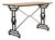 Cast Iron Bistro Table with Oak Top, Antique, France, 20th Century For Sale