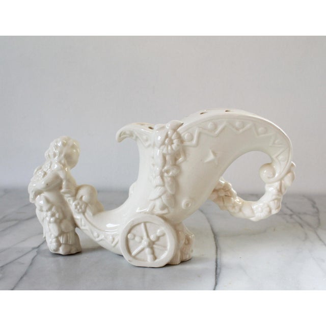 Vintage Cherub Flower Frog Vase For Sale - Image 4 of 8