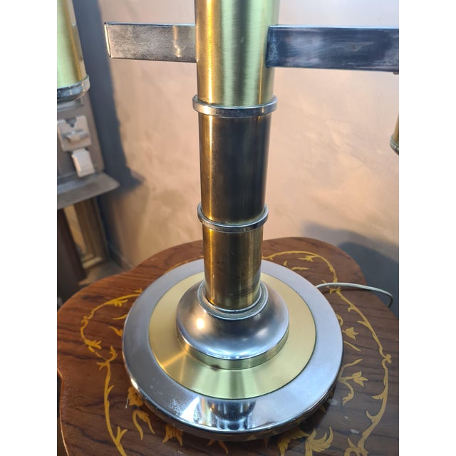 1970s Space Age Table Lamp in Chrome Steel, 1975 For Sale - Image 5 of 12