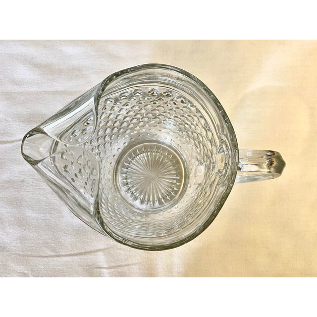 Anchor Hocking Vintage Anchor Hocking Hobnail Glass Pitcher For Sale - Image 4 of 5