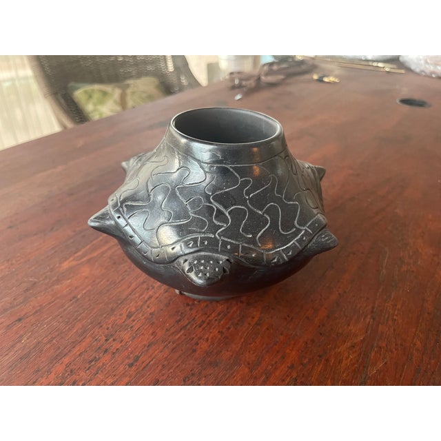 Excellent Pre-Owned Condition. Note: 1970's Black Lacquer Pedestal is included. In the Mexican state of Oaxaca, there are...