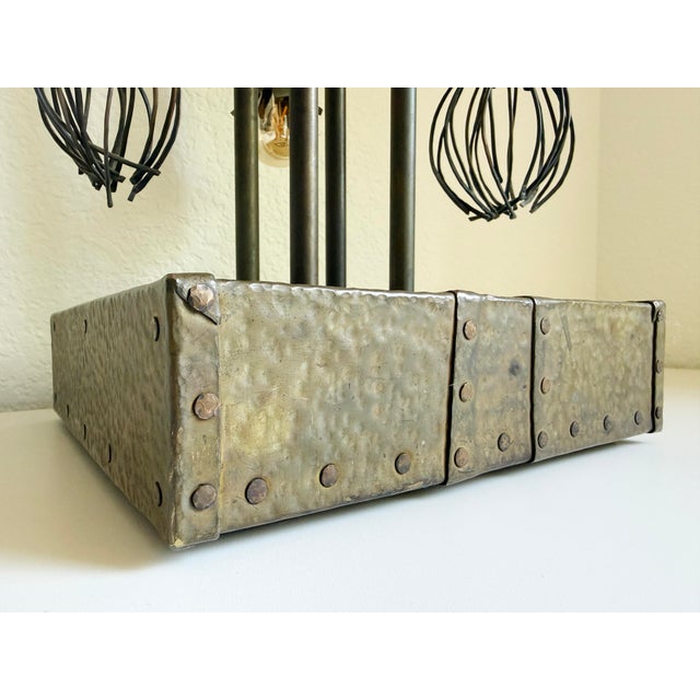 1940s Bronze Biomorphic Table Lamp For Sale In Sacramento - Image 6 of 14