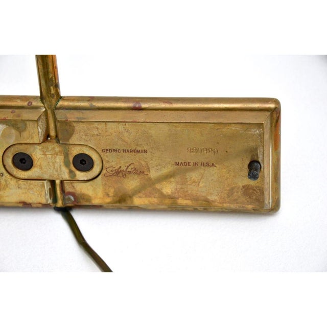 Vintage Brass Reading Lamps from Cedric Hartman, 1970s, Set of 2 For Sale - Image 11 of 12