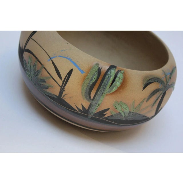 Vintage Pueblo Hand-Painted Stoneware Bowl by Betty Selby For Sale - Image 11 of 13