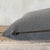Mid-Century Modern Stone Washed Linen Pillow -Khaki For Sale - Image 3 of 5