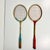 1950s 1950s Vintage Boho Chic Wood Badminton Rackets - Set of 2. For Sale - Image 5 of 9