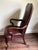 Late 20th Century St. Timothy Queen Anne Style Maroon Leather Library/Office Chairs - A Pair For Sale - Image 9 of 12
