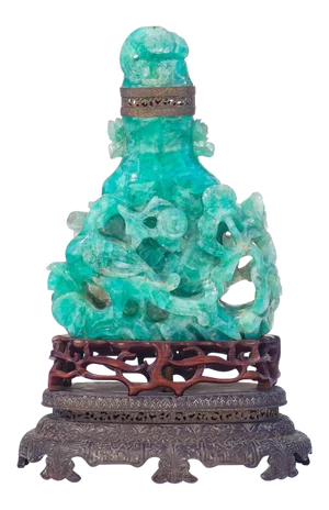 19th C. Chinese Carved Flourite Censor