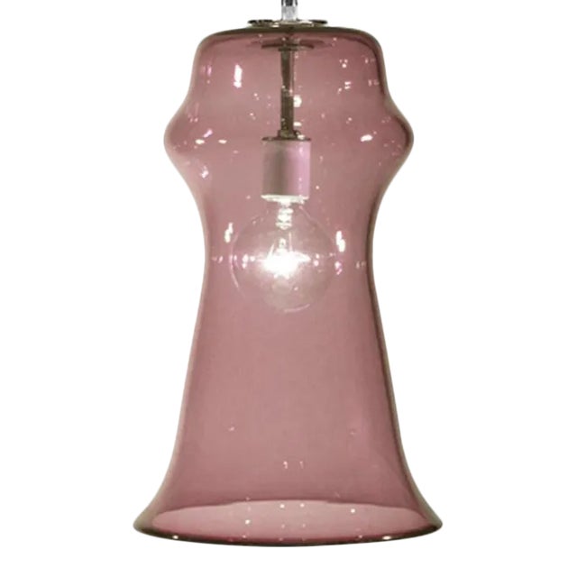 Orpheus Pendant Light from the Versuvius Collection in Rose Quartz For Sale