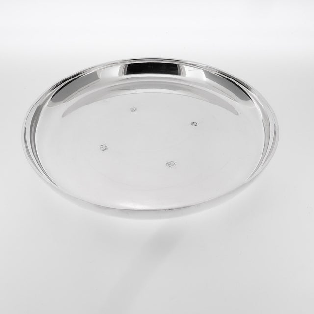 Pair of Signed Mid-Century Asprey & Co. Sterling Silver Wine Bottle Coasters For Sale - Image 9 of 14
