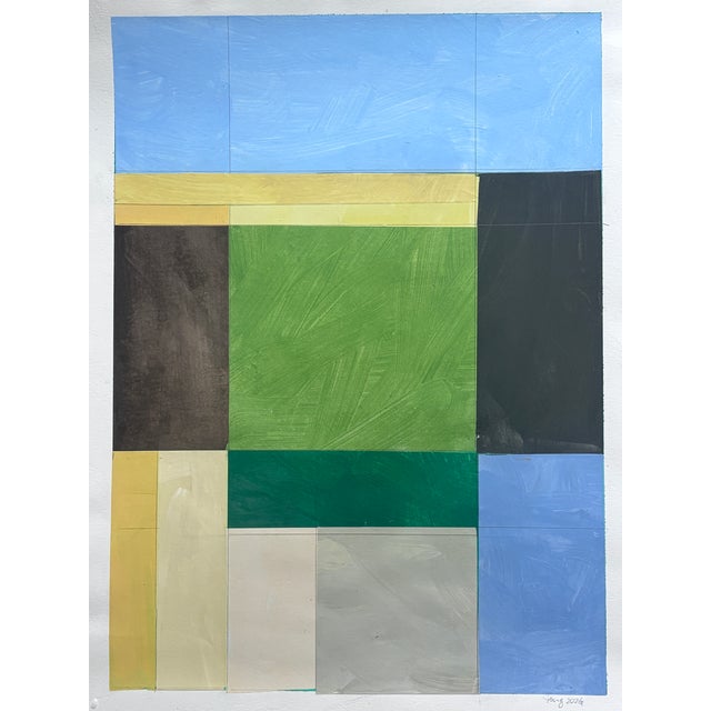 Discover the allure of contemporary art with this stunning 18x24" original collage painting, expertly crafted to bring...
