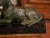 Early 20th Century French Verdigris Spelter & Marble Dog Sculpture Composition For Sale In Dallas - Image 6 of 11