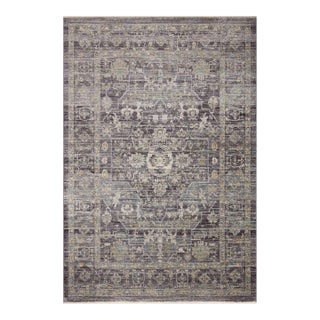 Jean Stoffer x Loloi Katherine Midnight/ Tobacco 7'-10" x 10' Area Rug For Sale