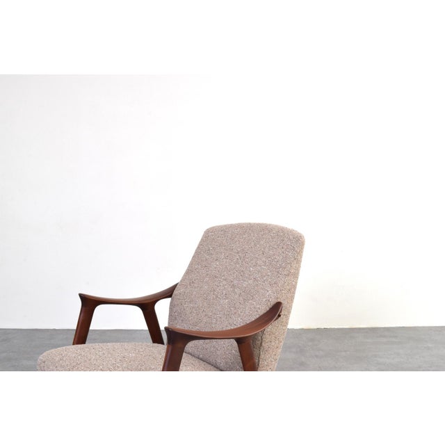 Textile Mid-Century Teak and Bouclé Tenor Armchair from Møre Lenestolfabrikk, 1960s For Sale - Image 7 of 12