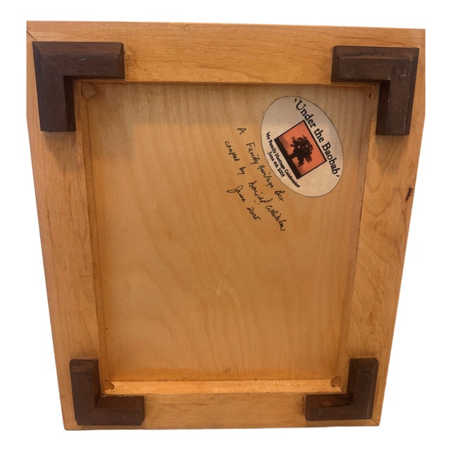 David Whitaker Handmade Wooden Heritage Box, 2005, Figured Maple & Walnut Storage Box With Removable Tray For Sale