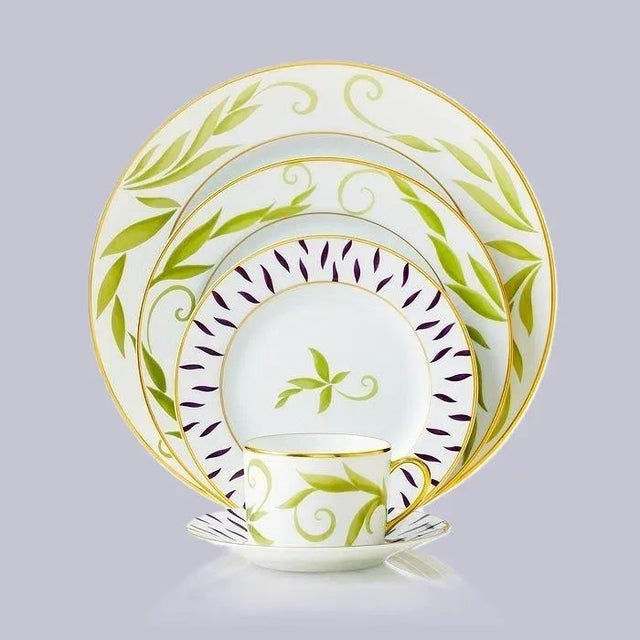 2000 - 2009 Limoges France Bernardaud Frivole Bread Plates - Set of 7 For Sale - Image 5 of 9