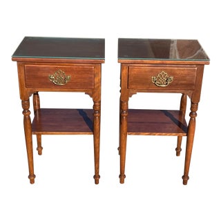 Vintage Ethan Allen Solid Maple and Birch Night Stands - a Pair For Sale