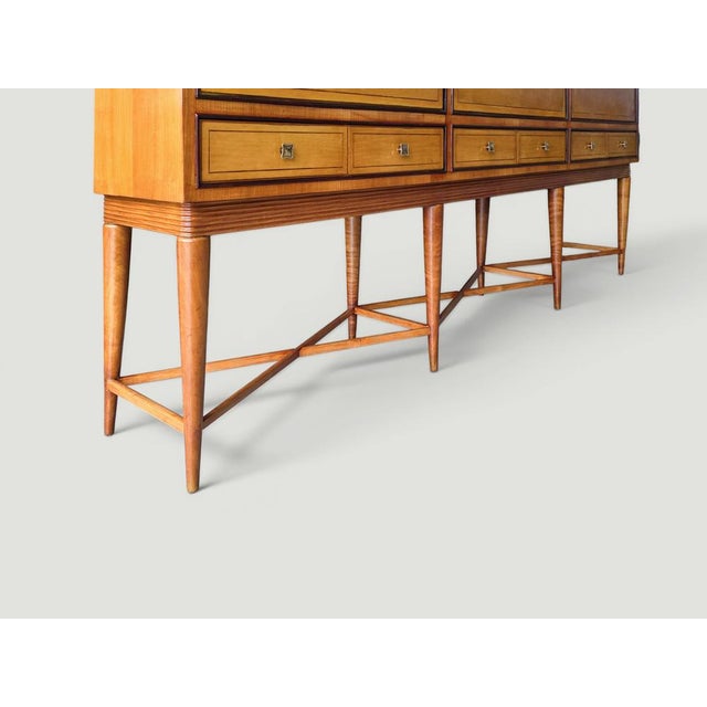 Mid-Century Modern Italian Sideboard in Teak, 1957 For Sale - Image 9 of 18