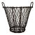 Large Antique Early 20th Century Heavy Gauge Industrial Wire Work Basket With Handles for Garden or Hearth For Sale