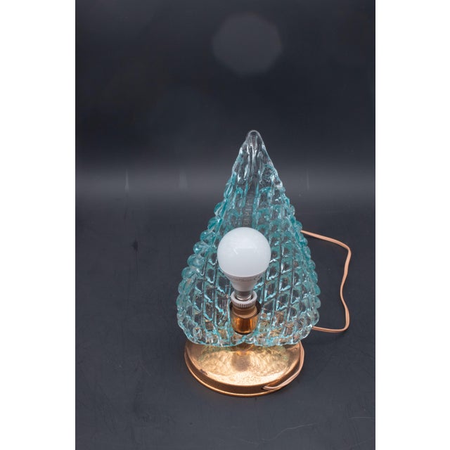 Table Lamp in Blue Murano Glass Vase for Barovier & Toso, 1960 For Sale - Image 11 of 11