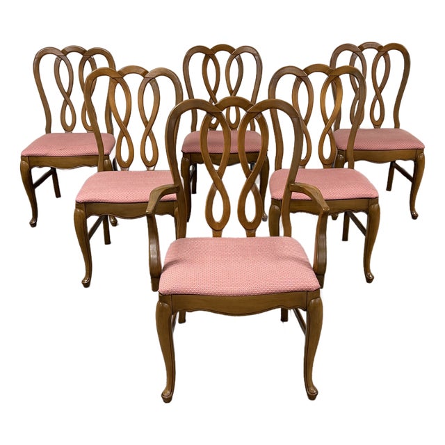 French Art Nouveau Inspired Dining Chair ~ Set of 6 For Sale