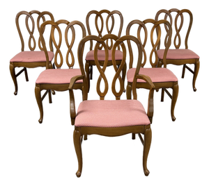 French Art Nouveau Inspired Dining Chair ~ Set of 6