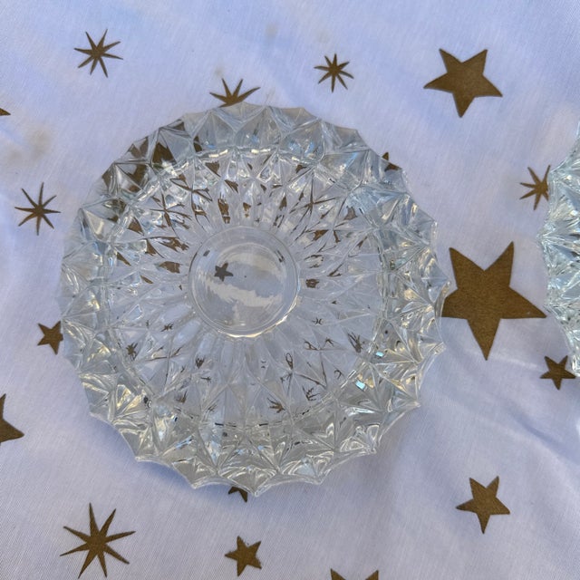 Glass 1970s Crystal Ashtrays - a Pair For Sale - Image 7 of 7