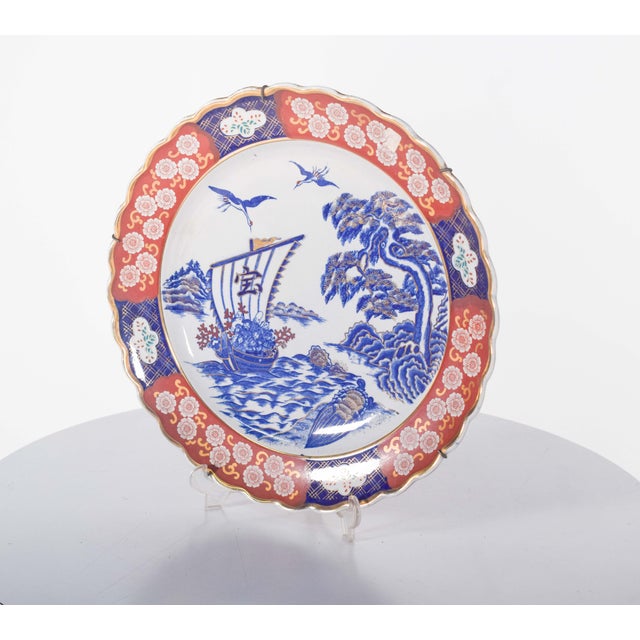 Plate Cut in Porcelain and Polychrome Decoration, 1910 For Sale - Image 6 of 9