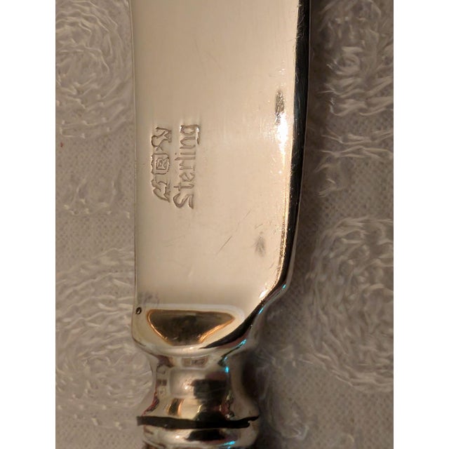 Reed & Barton Early 20th Century Reed & Barton "Francis I" All Sterling Silver Butter Spreaders, Old Mark, Lot of 8 For Sale - Image 4 of 11