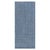 Modern Hand-Knotted Wool Pile Runner in Striped Blue by Doris Leslie Blau For Sale