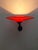 Postmodern Wall Lamps in Red and Yellow Satin Glass with Black Lacquered Metal Structure, Italy, 1980, Set of 2 For Sale - Image 4 of 17
