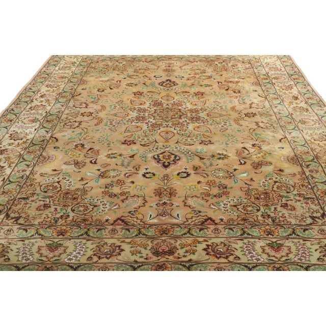 Vintage Persian Tabriz Rug - 6'08 X 09'10 For Sale - Image 4 of 9