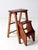 Vintage Fold Out Step Ladder For Sale - Image 4 of 12